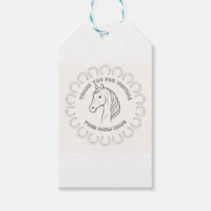 Volledig op Maat Gemaakte Paardenboerderij Cadeaulabel