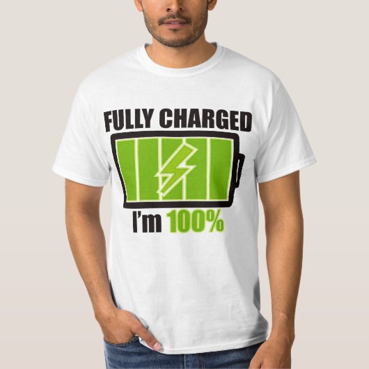 VOLLEDIG_OPGE LADEN_BATTERIJ T-SHIRT (Voorkant)