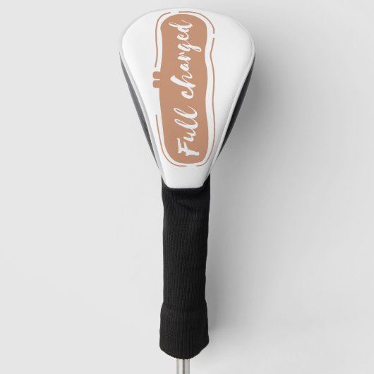 volledig opgeladen golfheadcover (Voorkant)