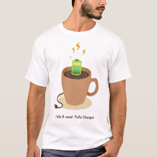 Volledig Opgeladen Koffie Batterij Energie Nivea T-shirt