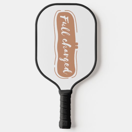 volledig opgeladen pickleball paddle (Achterkant)