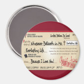 Volledig opgeslagen door Jezus Check Christelijk Magneet (Voorkant / Achterkant)