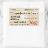 Volledig opgeslagen door Jezus Check Christelijk Rechthoekige Sticker (Tas)