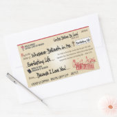 Volledig opgeslagen door Jezus Check Christelijk Rechthoekige Sticker (Envelop)