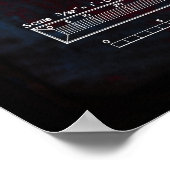 Volledig opgetuigd zeilschip BALCLUTHA Blauwdruk 1 Poster (Hoek)