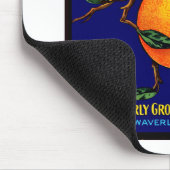 Volledig - Oranje krateletiket Muismat (Hoek)