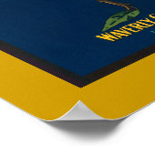 Volledig - Oranje krateletiket (rand) Poster (Hoek)