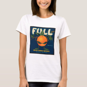 Volledig - Oranje krateletiket T-shirt