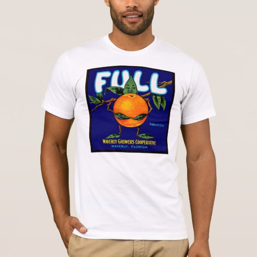 Volledig - Oranje krateletiket T-shirt (Voorkant)