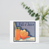 Volledig  Oranje kwekersreclame Briefkaart (Staand voorkant)