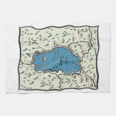 Volledig overzicht van het Tahoe-gebied van het me Theedoek (Horizontaal)