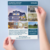 Volledig pagina 2 Bezocht huis voor verkoopbrochur Flyer (Hand)