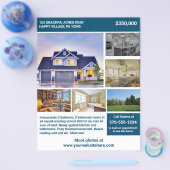 Volledig pagina 2 Bezocht huis voor verkoopbrochur Flyer (Enkel)