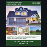 Volledig pagina 2 Bezocht huis voor verkoopbrochur Flyer<br><div class="desc">Wil je je huis verkopen? Creëer een professionele speler die je huisaanbieding aan potentiële kopers kan adverteren. Deze volledige papierlade is tweezijdig en is klaar om te worden aangepast met al je aanbiedingsgegevens. Er zijn vlekken voor 4 foto's van uw huis op de voor en de ruimte op de rug...</div>