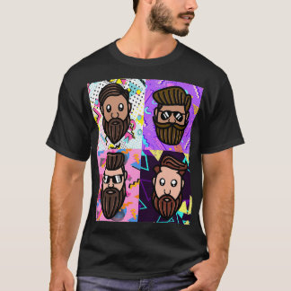 Volledig partijdebietenheister Mannen koelen bard- T-shirt