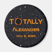 Volledig persoonlijk 2024 Zonsverduistering Magneet (Voorkant)