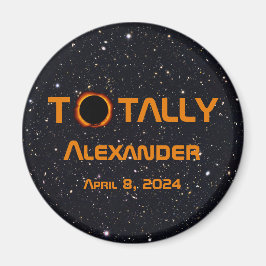 Volledig persoonlijk 2024 Zonsverduistering Magneet