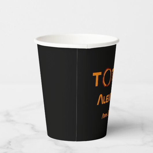 Volledig persoonlijk 2024 Zonsverduistering Papieren Bekers (Rechts)