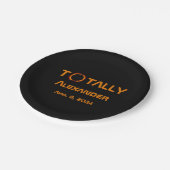 Volledig persoonlijk 2024 Zonsverduistering Papieren Bordje (Gekanteld)