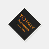 Volledig persoonlijk 2024 Zonsverduistering Servet (Hoek)