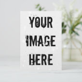 Volledig platte dank bedankkaart (Staand voorkant)