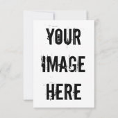 Volledig platte dank bedankkaart (Achterkant)