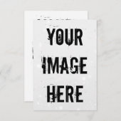 Volledig platte dank bedankkaart (Voorkant / Achterkant)