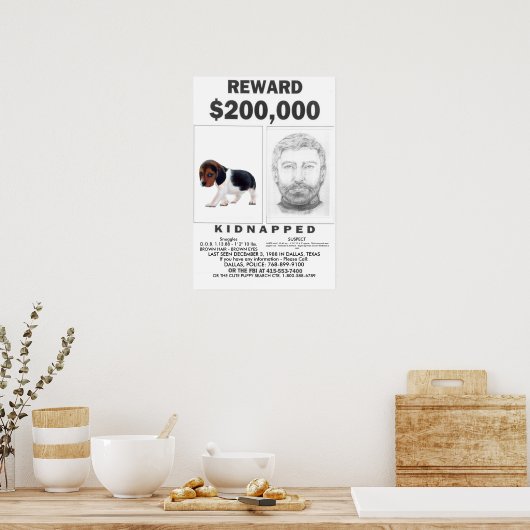 Volledig  Poster zonder dop (Keuken)