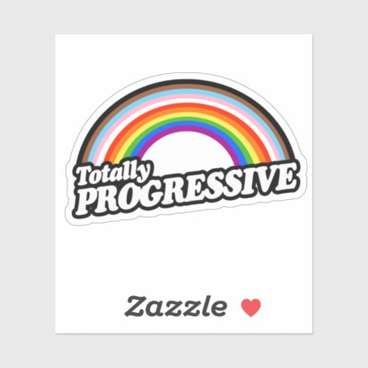 Volledig Progressieve Pride Sticker (Vel)
