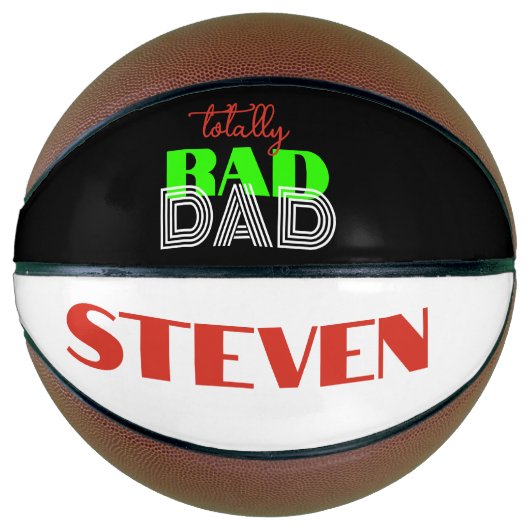 Volledig RAD DAD coole trendy Vaderdag cadeau Basketbal (Voorkant)