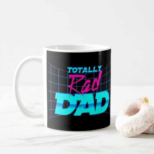 Volledig Rad Pap Funny Vaderdag 80s Gift Koffiemok (Met donut)