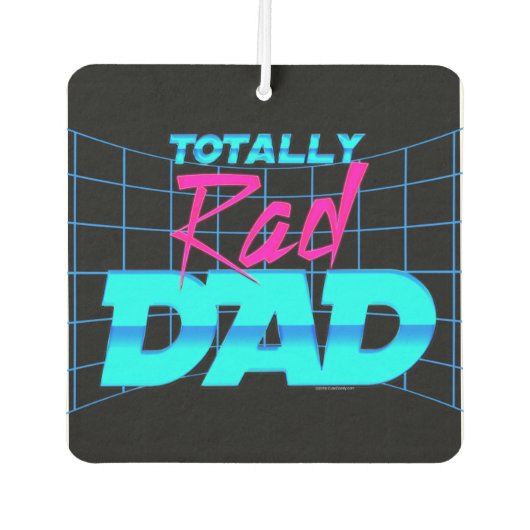 Volledig Rad Pap Funny Vaderdag 80s Gift Luchtverfrisser (Voorkant)