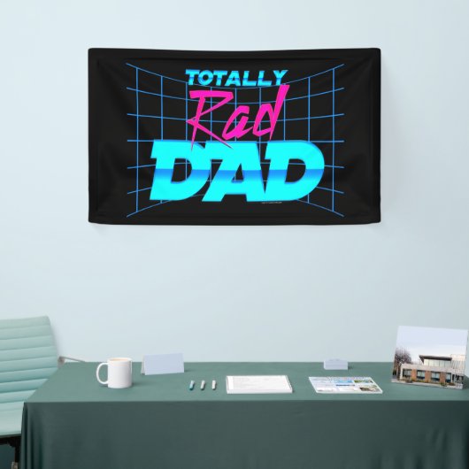 Volledig Rad Pap Funny Vaderdag 80s Gift Spandoek (Beurs)