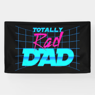 Volledig Rad Pap Funny Vaderdag 80s Gift Spandoek