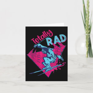 Volledig Rad, Retro Ski 80s 90s Skiing Outf Kaart