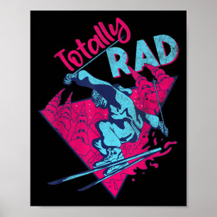 Volledig Rad, Retro Ski 80s 90s Skiing Outf Poster