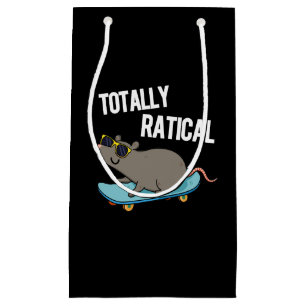 Volledig rationele Funny Rat Pun Dark BG Klein Cadeauzakje
