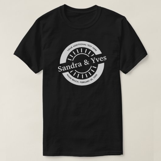 Volledig  Retro Badge Event T-Shirt (Design voorkant)
