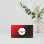 Volledig  Rood & Zwart Visitekaartje (Staand voorkant)