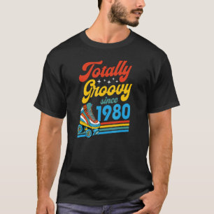 Volledig roovy sinds 1980 Schaats van de Retro Rol T-shirt