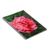 Volledig roze pioen notitieboek (Rechterzijde)