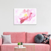 Volledig roze Roos bloesem Canvas Afdruk (Insitu (Woonkamer))