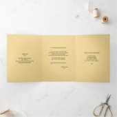 Volledig  rustige vijver & poëtische verzen drieluik wenskaart (Binnen)