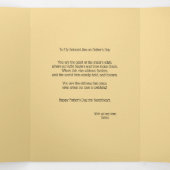 Volledig  rustige vijver & poëtische verzen drieluik wenskaart (Binnenkant midden)