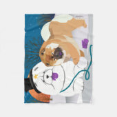 VOLLEDIG S-MITTEN chow fleece deken 3 maten (Voorkant)