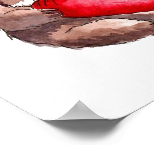 Volledig Schattig Poster (Hoek)