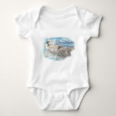 Volledig Schattige Humorister Cute Otter Romper (Voorkant)
