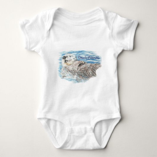 Volledig Schattige Humorister Cute Otter Romper (Voorkant)