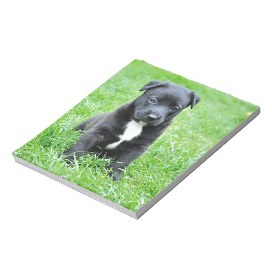 Volledig Schattige Puppy Notitieblok (Linkerzijde)