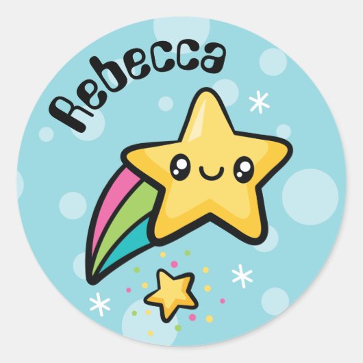 Volledig Schattigee Doodles Star stickers (Voorkant)